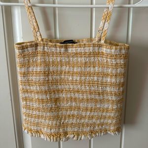 f21 yellow summer top